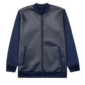 Zyra Blue Leather Jacket