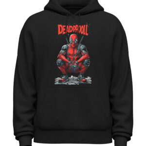 Deadpool Drip Black Hoodi