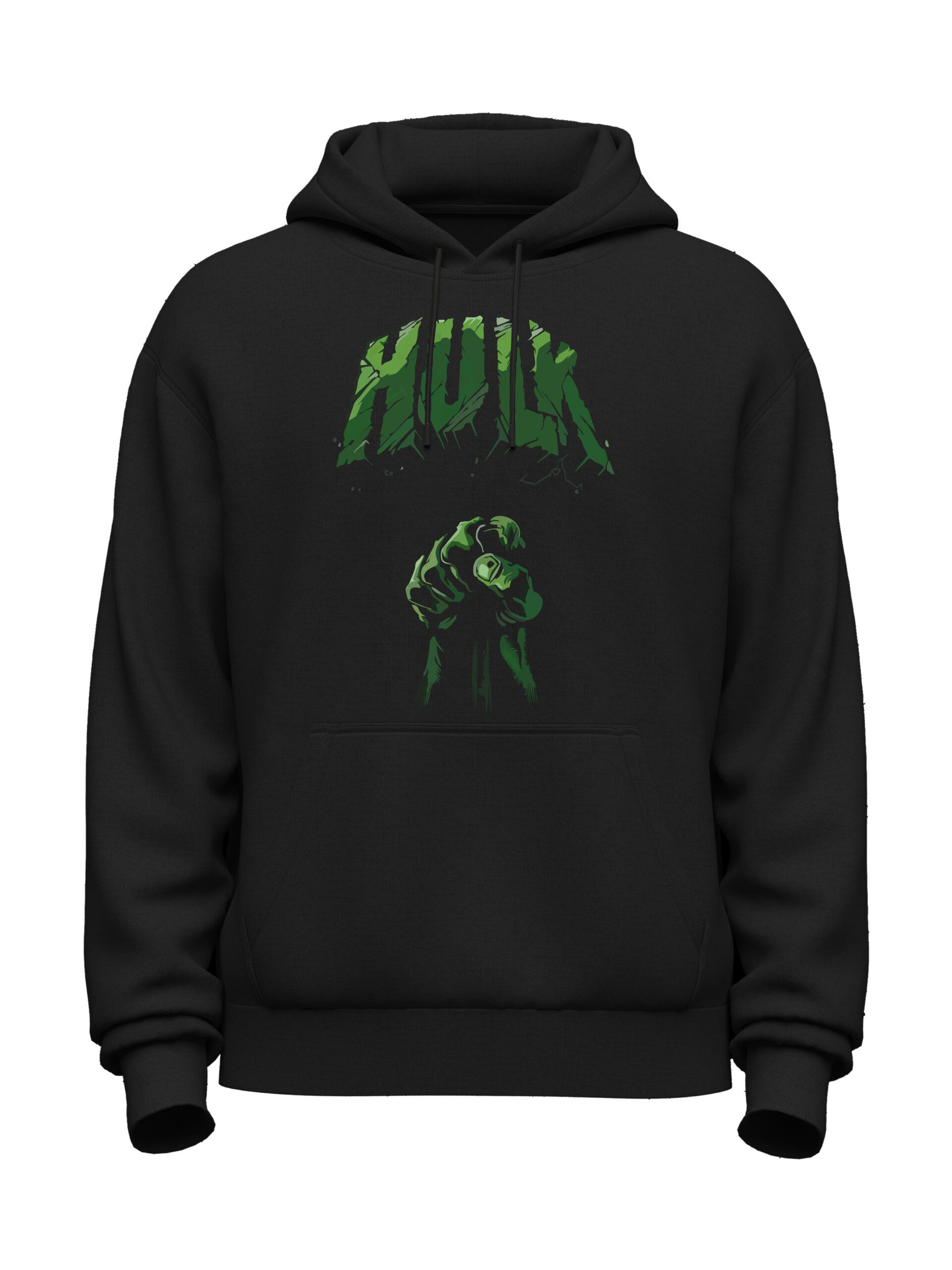 Hulk Smash Black Hoodie