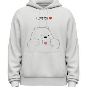 Love Bear White Hoodie